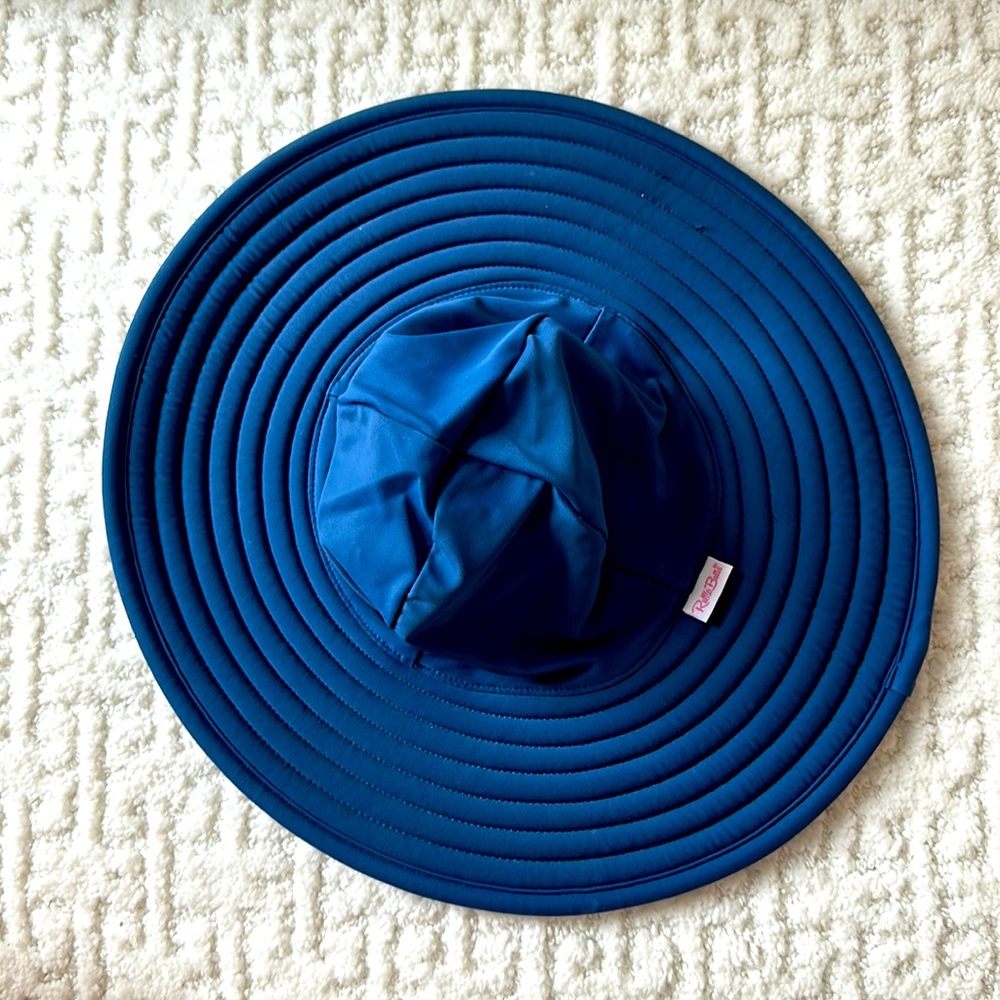 Ruffle Butts Blue Kids Sun Hat